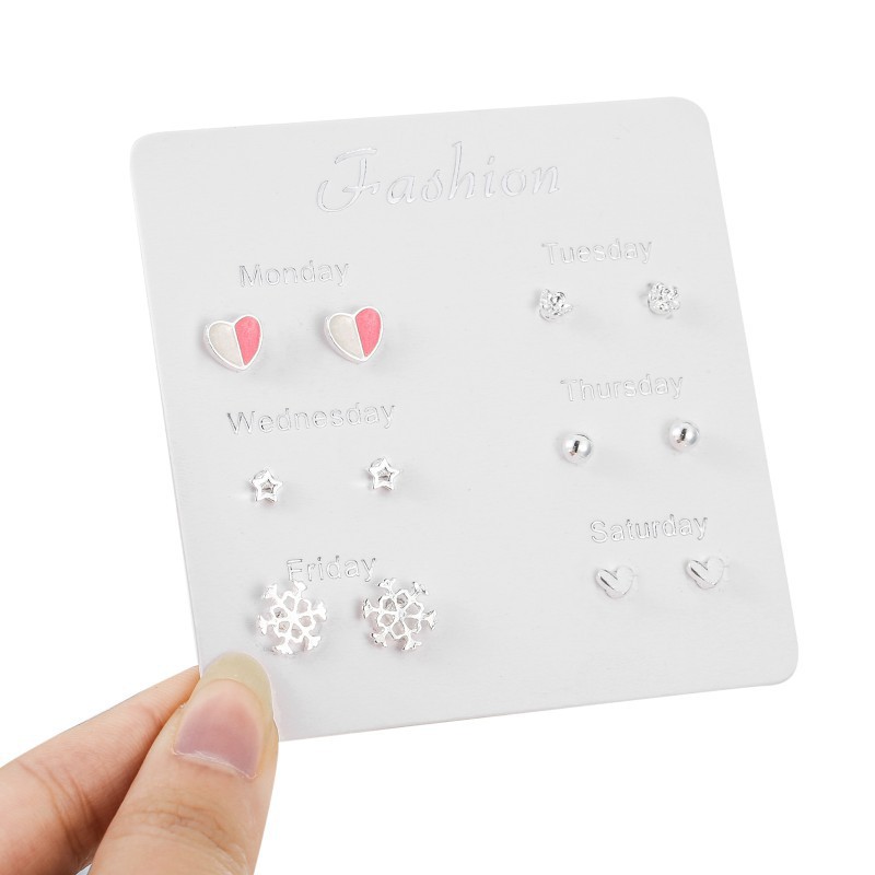 Set Anting Tusuk Simple Kreatif Gaya Korea untuk Wanita