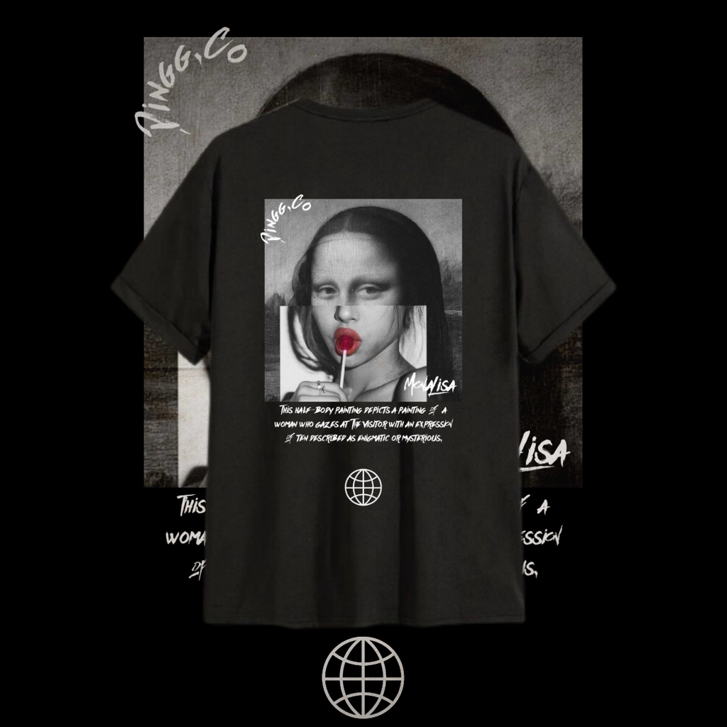 T shirt Monalisa - Lolipop | Kaos Monalisa Aestethic