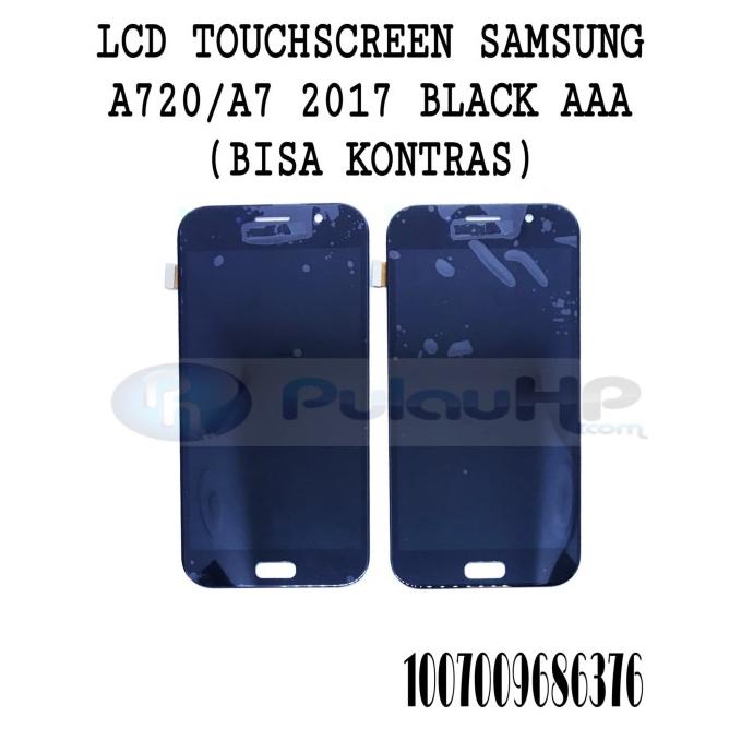 LCD & TOUCHSCREEN SAMSUNG A720/A7 2017 BLACK AAA (BISA KONTRAS)