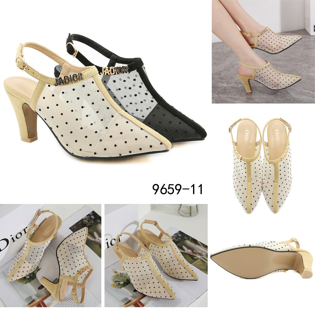 New Arrival ! Top Best Seller Shoes !  Sepatu Wanita Slingback Heel Shoes 9659-11