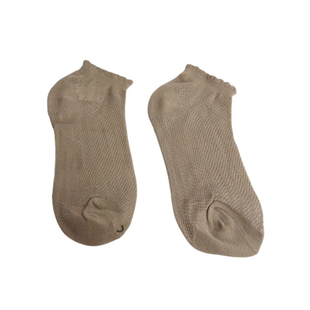 ❄ TMALL ❄  Kaos Kaki Polos Pria Wanita Bahan Spandek Plus Polyester Fashion Import Murah R108 R568 KK006-MOTIF 3 KHAKI