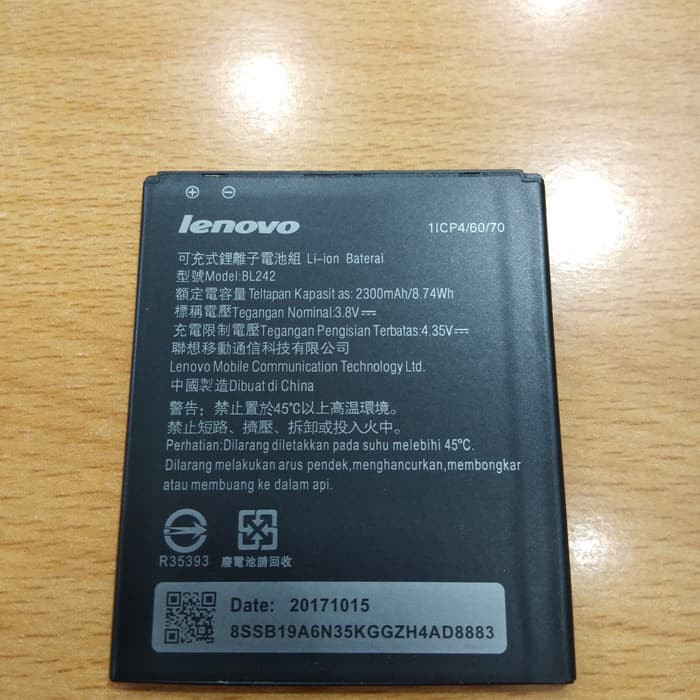 Baterai batre Lenovo BL242 for A6000 A6010 A6600 Original
