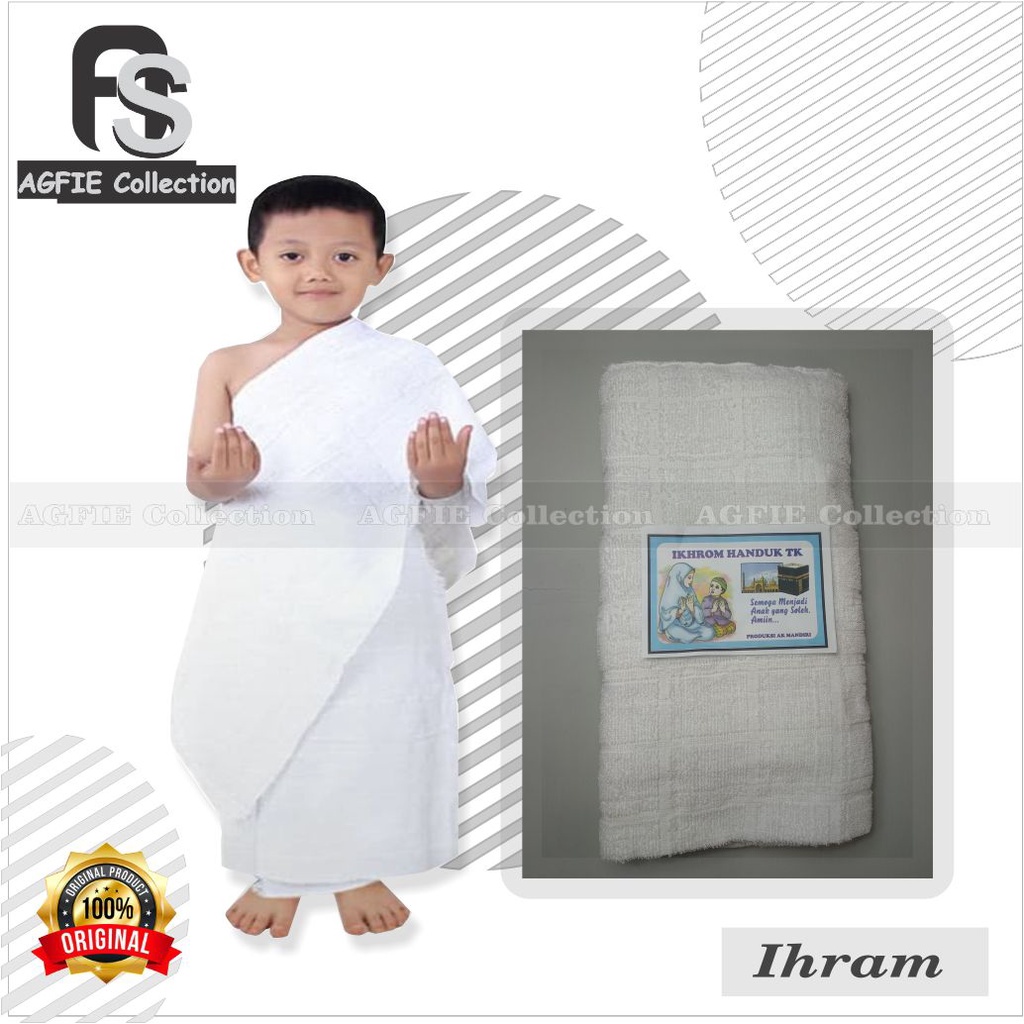 KAIN IHRAM ANAK TK / IHRAM SD MANASIK HAJI PREMIUM KAIN IHRAM AKMANDIRI