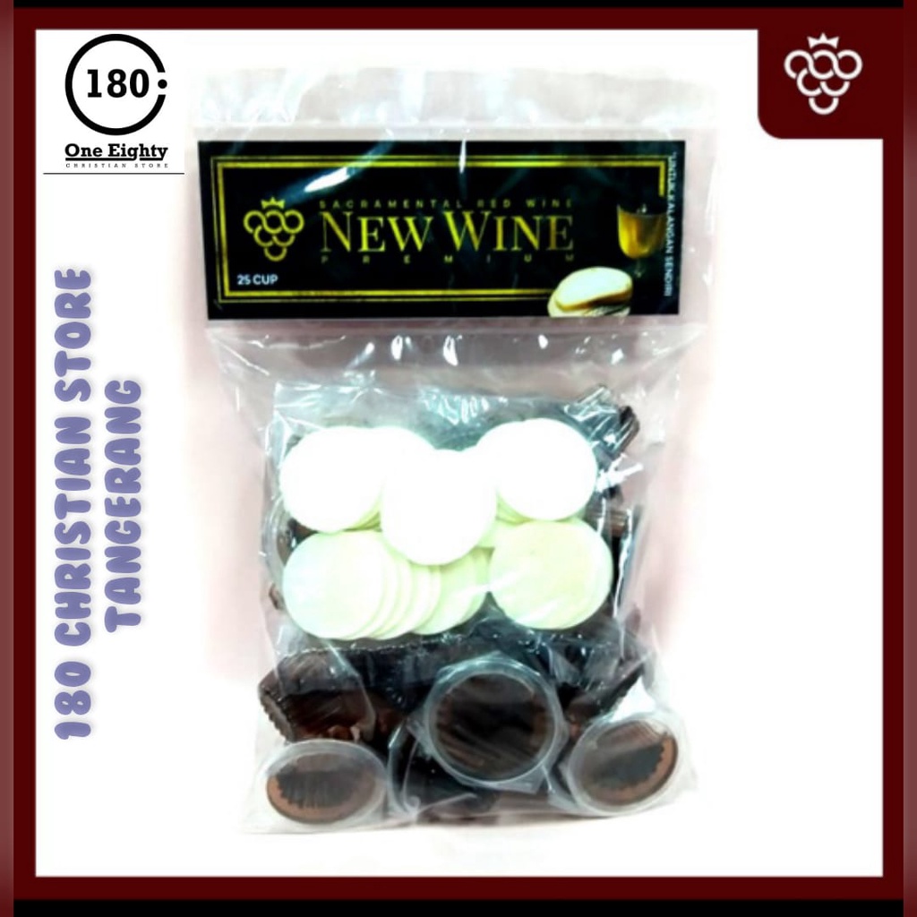 

Anggur Perjamuan Kudus Premium Cup + Hosti - Isi 25 cup