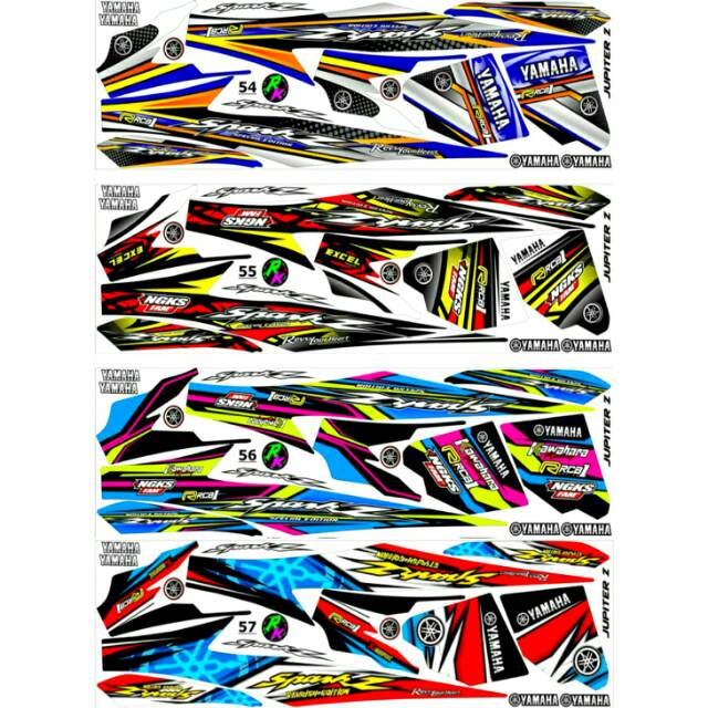 Stiker Motor Jupiter  Z Modif Gambar Gambar Stiker