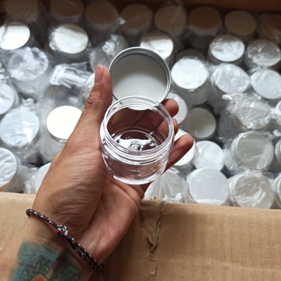 BABEE - POT JAR 50GR TUTUP ALUMINIUM / WADAH SAMBAL / TEMPAT SAMBAL PLASTIK / POT POMADE