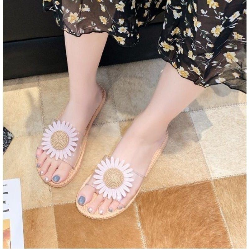 Medan Termurah/Size 36-40 Sandal transparant matahari import best seller