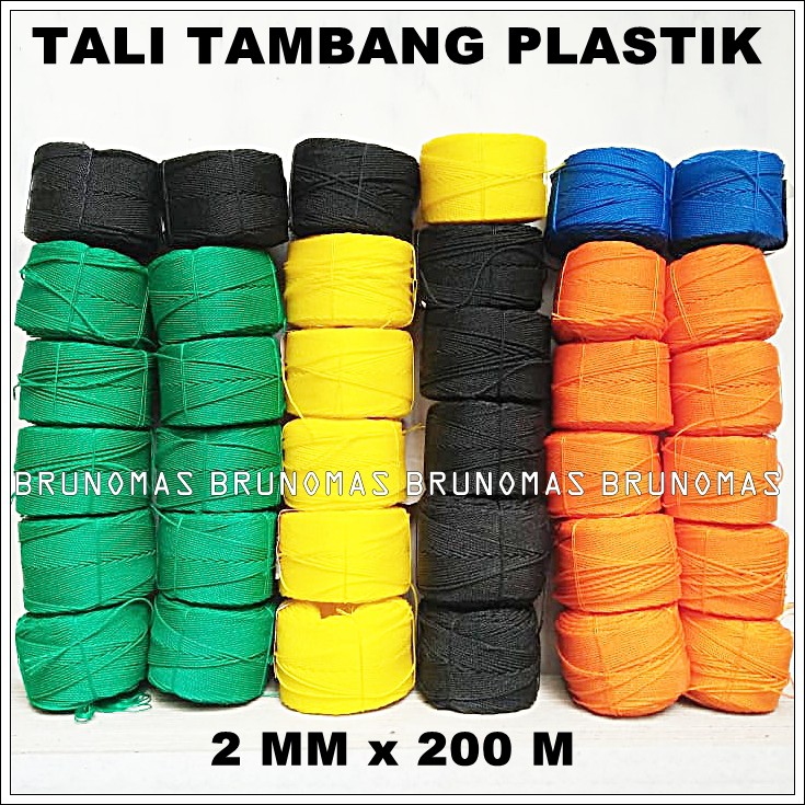 

Tali Tambang 2 mm - Tampar Plastik Harga Per ROLL