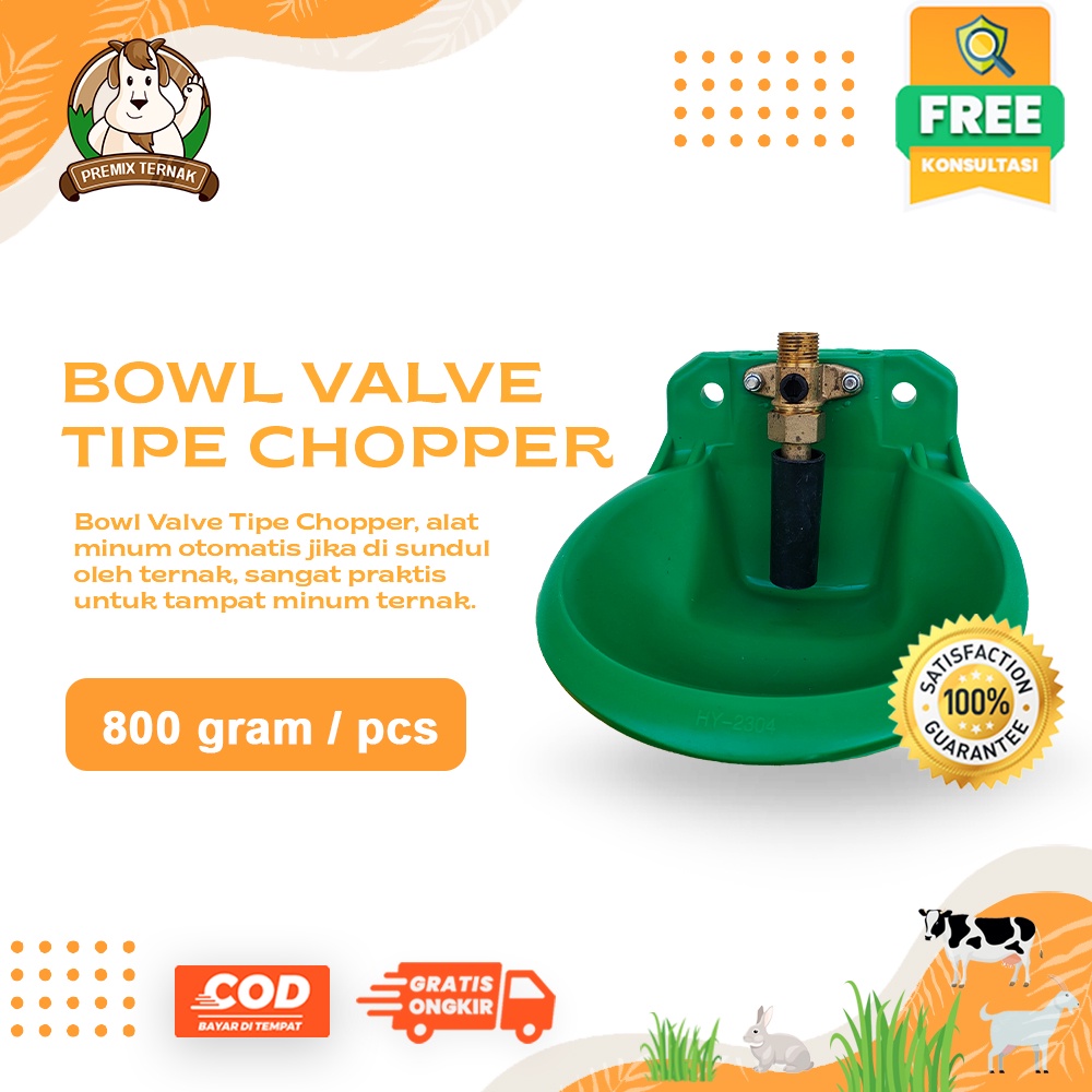 Tempat Minum Kambing Domba Babi Otomatis Bowl Valve Chopper