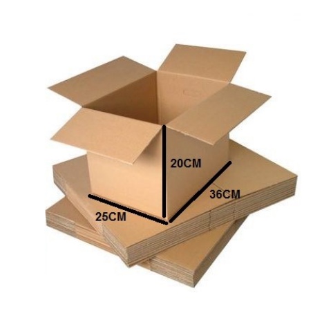 

Kardus/Dus/Box Baru Polos B flute uk. 36x25x20cm