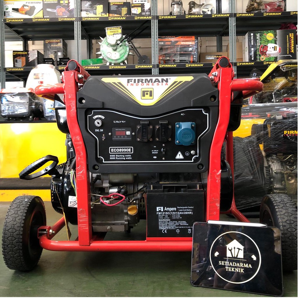 ECO8990E PEMBANGKIT LISTRIK BENSIN FIRMAN 6 KW//GENSET/GASOLINE GENERATOR