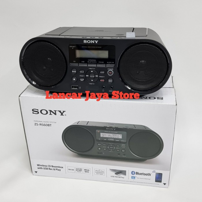 Sony Zs-Rs60Bt Bluetooth & Portable Cd Boombox Original Sony Cd Player