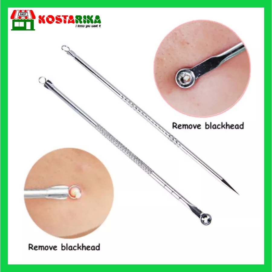 Jarum pembersih komedo Alat Pencet jerawat Pinset Komedo BF 63