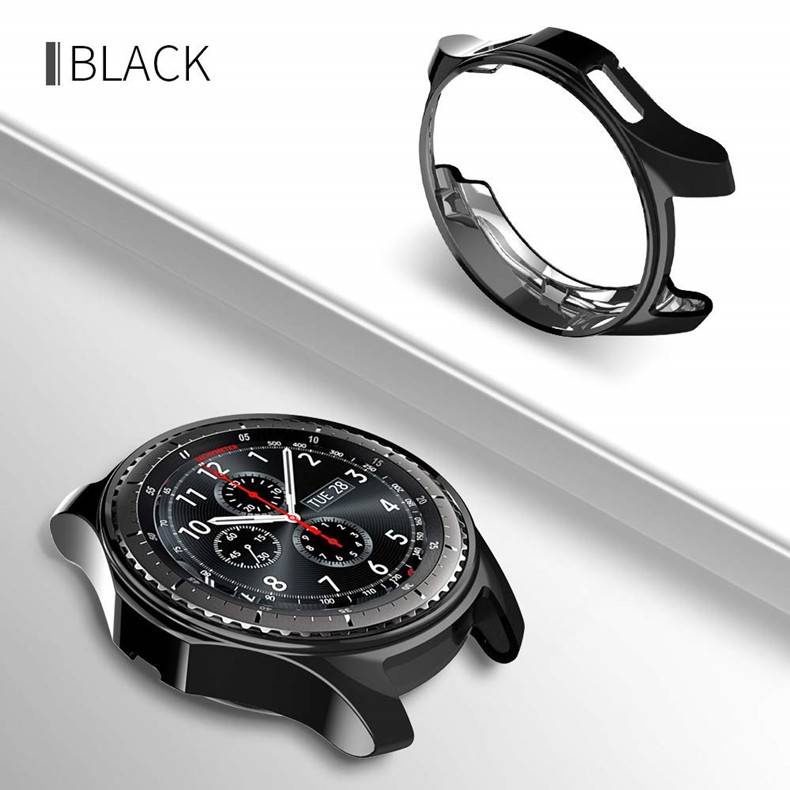 Case Pelindung Smartwatch Samsung Galaxy Watch 4 3 40mm 44mm 41mm 45mm S3 Frontier Bahan Tpu Ukuran 40mm 44mm