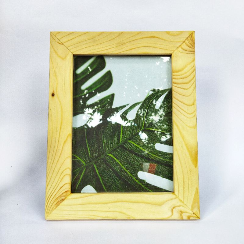 Pigura Foto / frame foto / Pigura kayu jati belanda / Sudah dengan kaca