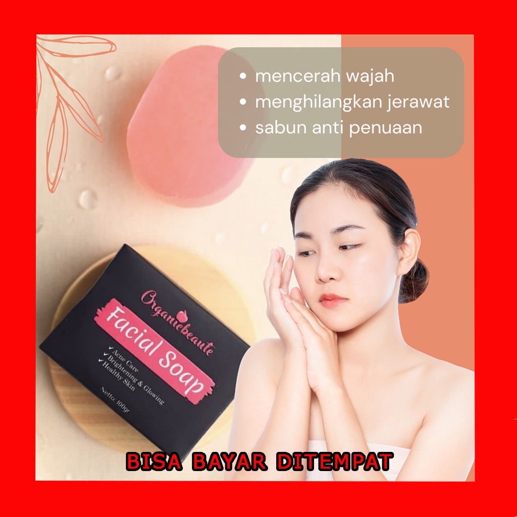 SABUN WAJAH VIRAL KOREA ORGANIC BEAUTE - sabun wajah viral korea organic beaute - sabun pemutih bada