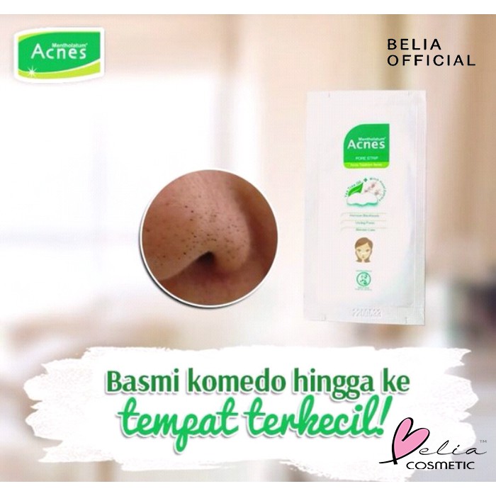 ❤ BELIA ❤ Acnes Pore Strip Isi 3 Sheets | Bye Komedo Nakal | Pori-pori | BPOM