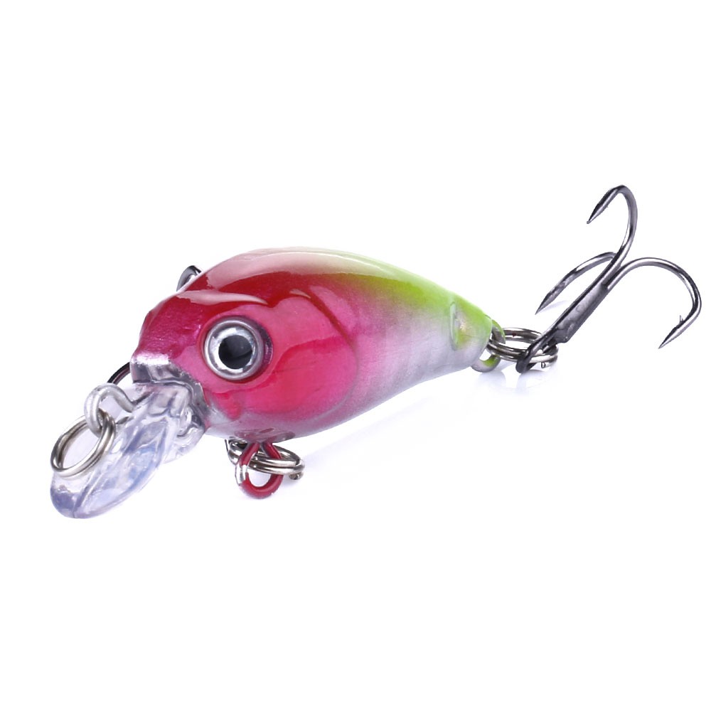 HENGJIA 1Pcs Micro 4.5cm/4.0g Umpan Crankbait Pancing Mini Minnow Ikan Fishing Lure Swimbait Bass Kail