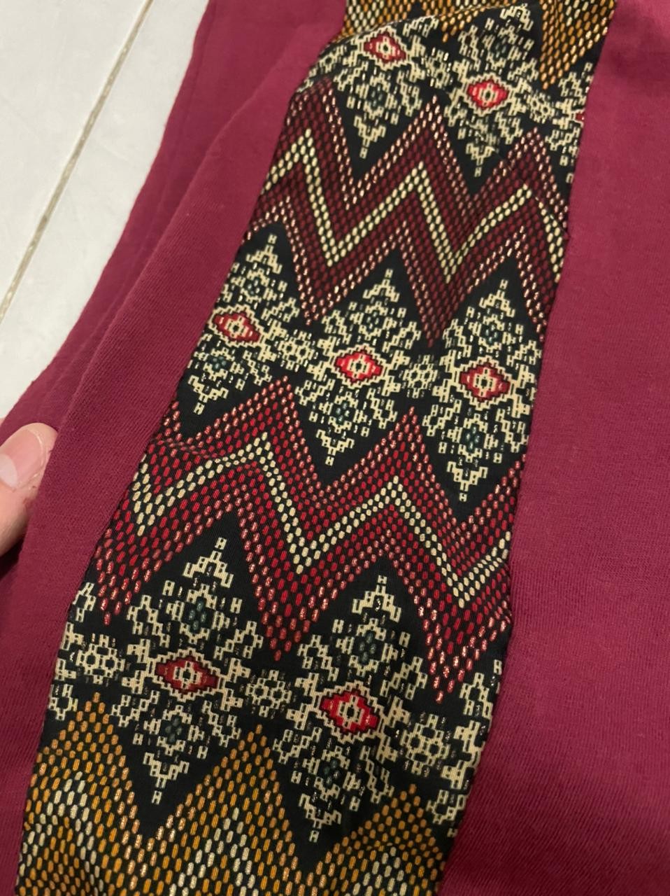 Kaos Batik Kaos Oblong Basil Lengan Pendek Wanita Pria