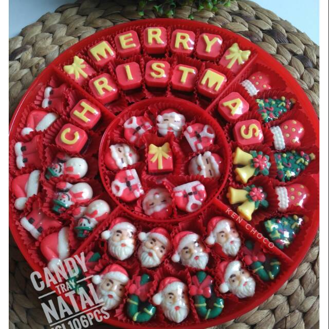 

Coklat natal kemasan candy tray
