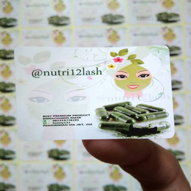 Cetak stiker label ukuran 2.5*4cm makanan / Skincare produk