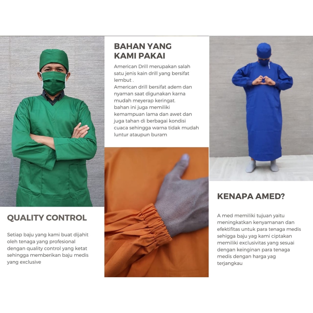 SETELAN BAJU OK/STENEN/ BAJU PERAWAT/ BAJU JAGA MALAM/ BAJU OK LAKI LAKI / PEREMPUAN / UNISEX
