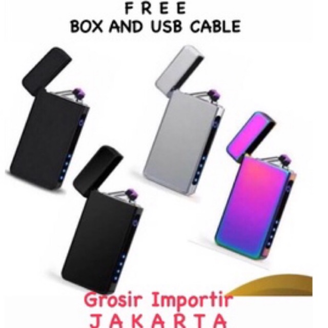 GROSIR_IJ_ korek api elektrik LED finger print touch sensor