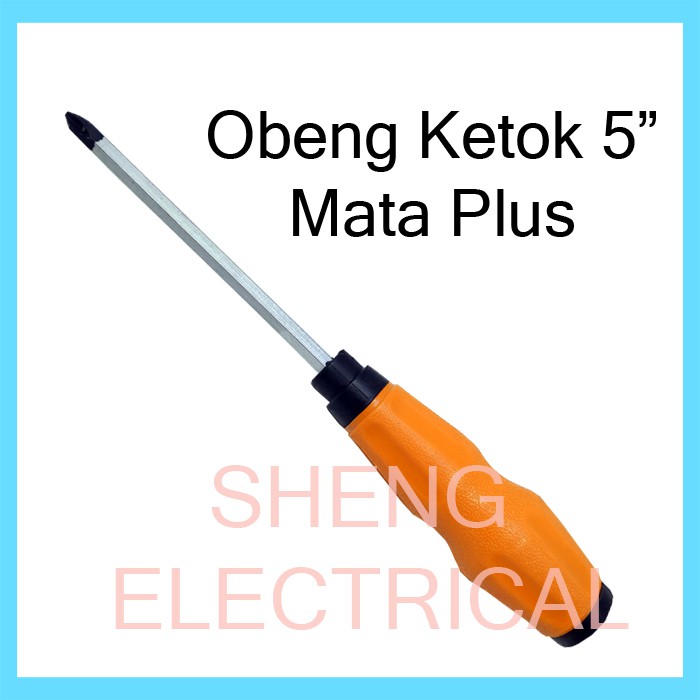 Obeng Magnet Ketok (+) Mata Plus + Kembang Bunga Magnetik