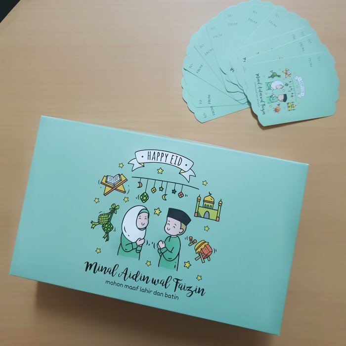 

MURAH Dus Idul Fitri Toples " Silahturahmi - Hijau " + Tag