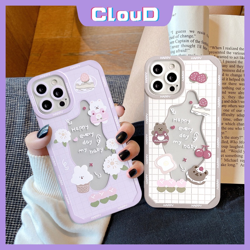 Casing Tpu Vivo Y91C Y91 Y95 Y21 Y12 Y15S Y21A Y12i Y12s Y33S Y15A Y75 T1 V21 V23 V23E Y20 Y30 Y01 Y15 Y50 Y1 Y31 Y53 Y5S Motif Beruang