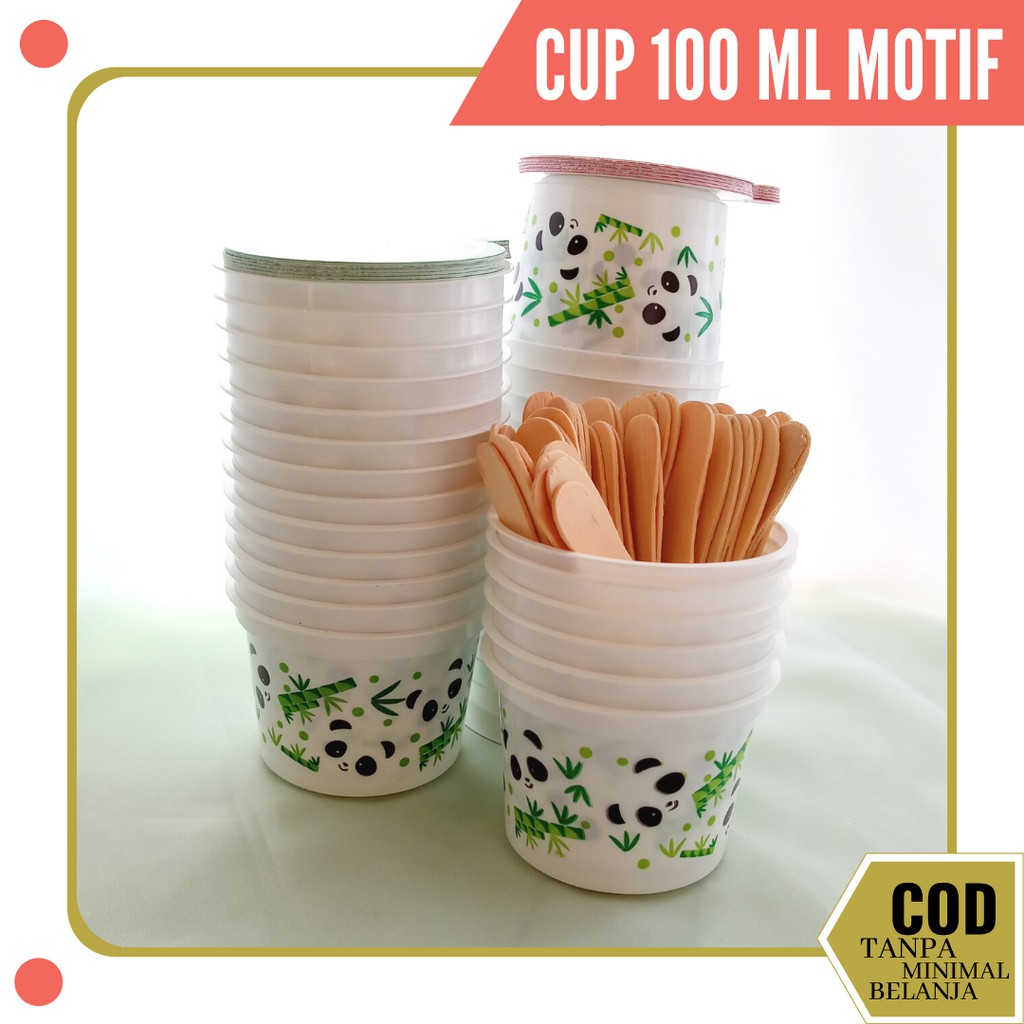 GELAS CUP / JUAL CUP ES KRIM DI MALANG / GELAS ES KRIM PLASTIK