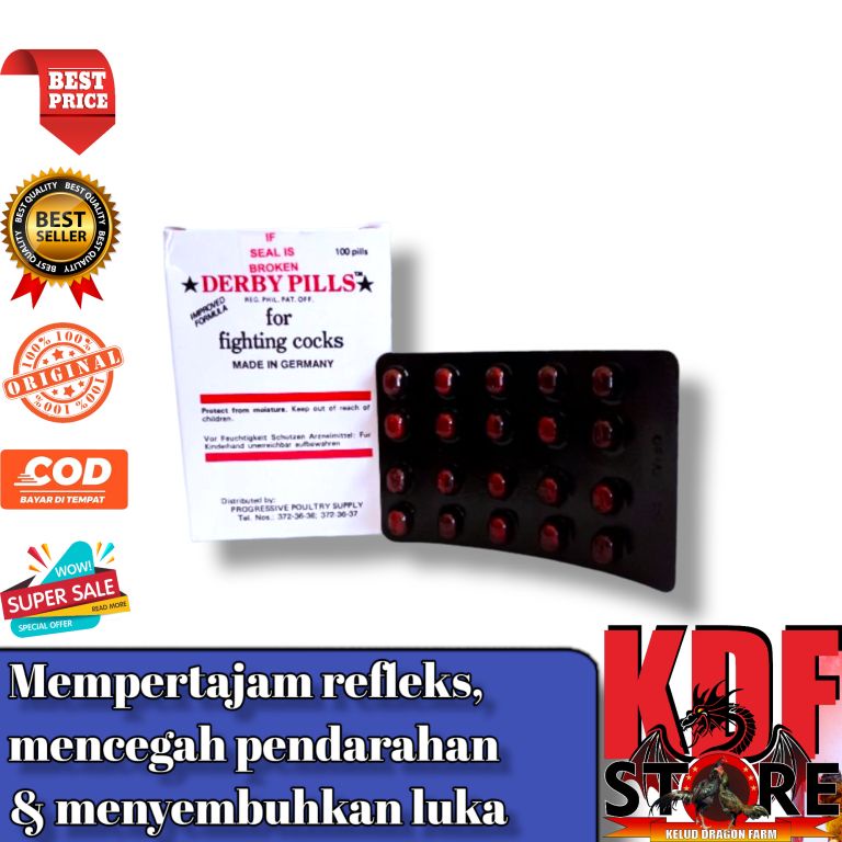 Derby Pills 1 Strip Import Filipina Suplemen Ayam