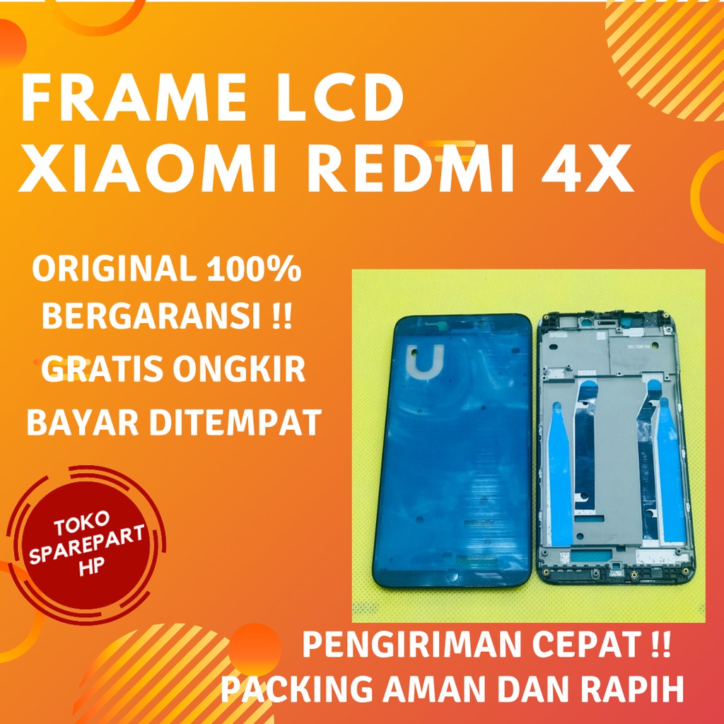 Frame xiaomi 4x / dudukan layar lcd hp redmi 4x ori / tulang tengah Xiaomi redmi 4x original