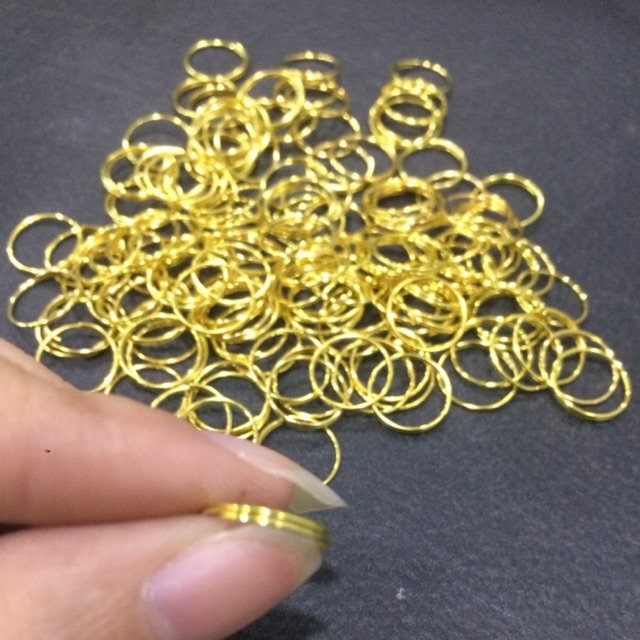 Ring per kristal lampu hias dekorasi crystal connector gold chrome