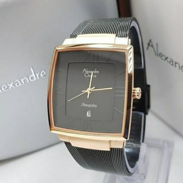 JAM TANGAN PRIA ALEXANDRE CHRISTIE AC8329 TALI PASIR