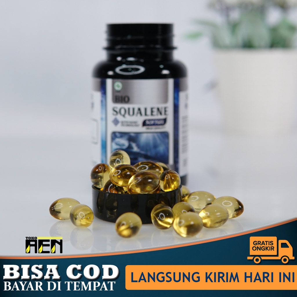 BIO SQUALENE Vitamin Untuk Jantung, Suplemen Kesehatan Jantung, Obat Jantung Berdebar, Penyakit Jant