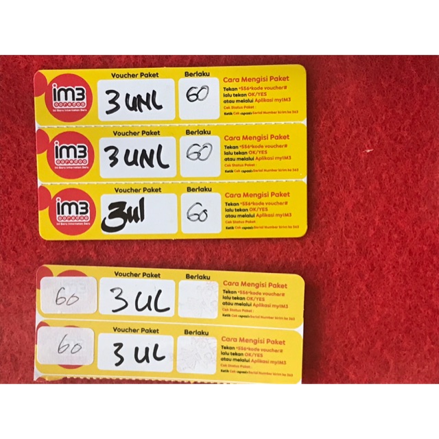 Voucher IM3 unlimited youtube 3 GB