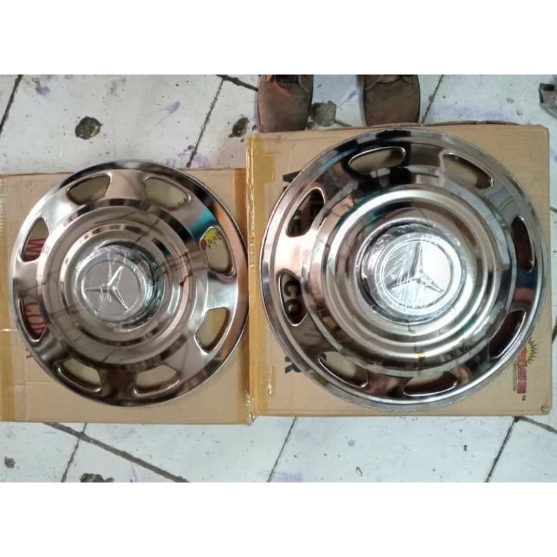weldop dop roda truk/bis medium model MERCY ring 16 ban double lubang 5 atau 6 depan belakang 1 set 