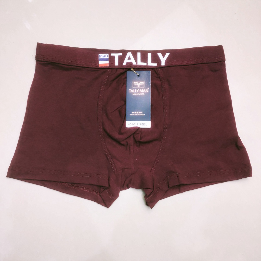 Tally 9015 Boxer Pria Dewasa Berbahan Katun Lembut dan Lentur dengan Ukuran L - XXL