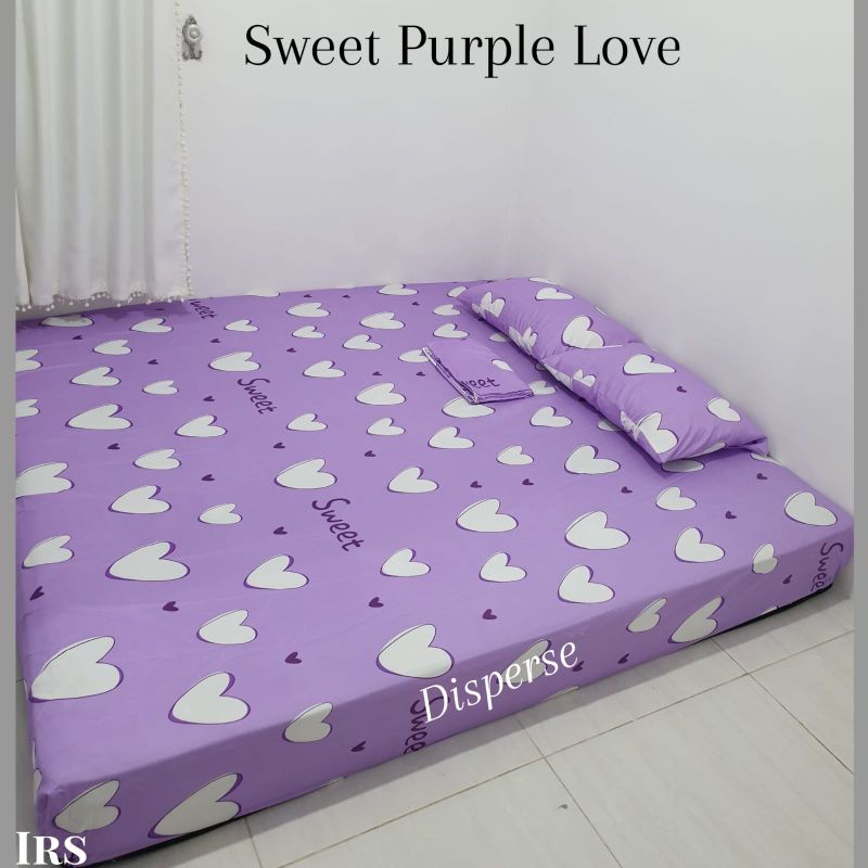 SPREI HOMEMADE SWEET LOVE PURPLE /LOVE UNGU