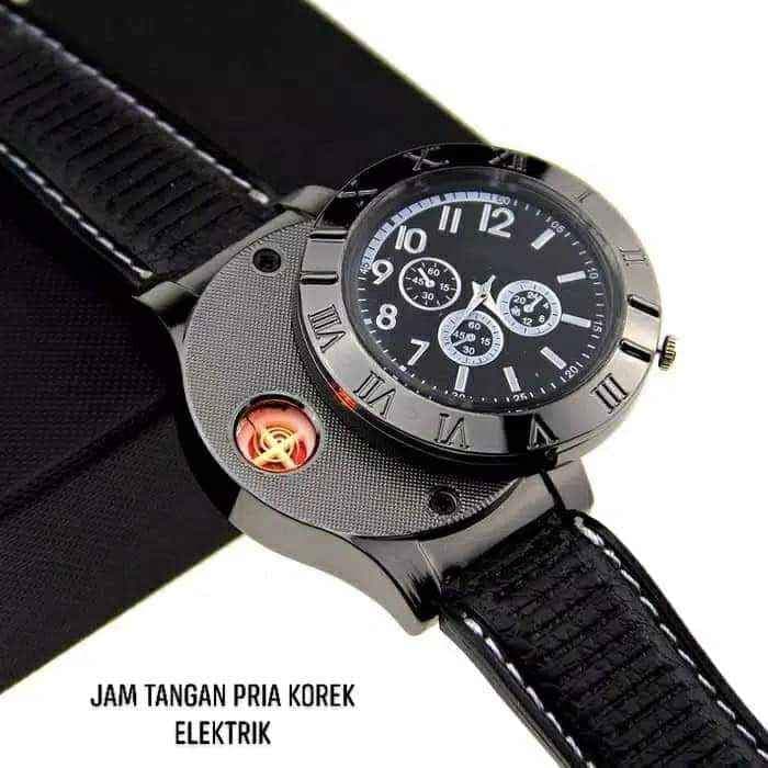 Jam Tangan Korek Elektrik The Lighter Watch Premium jam korek elektrik