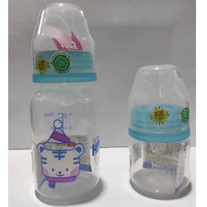 Baby Huki Botol Susu Bayi Dot Gepeng Orthodontic BPA Free  60 CI0342 | 120 CI0330 | 240 CI0329