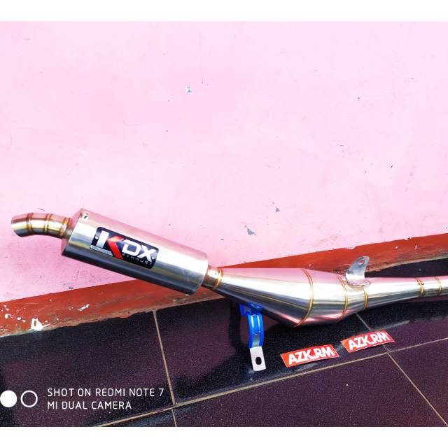knalpot standar racing FIZ R stainless KDX
