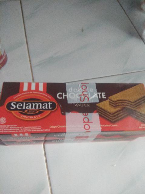 Selamat Wafer Double Chocolate 198 Gr | Shopee Indonesia