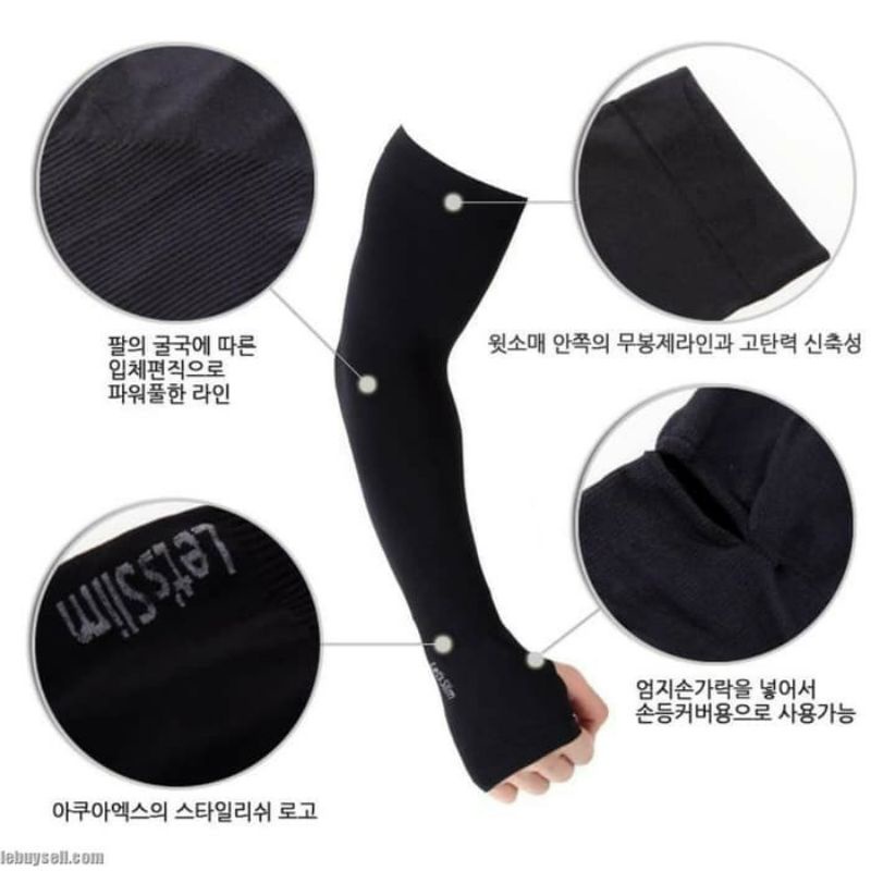 ~ PIYOSHI08 ~ Manset Tangan Lets Slim Original - Sarung Lengan Arm Sleeves AF185