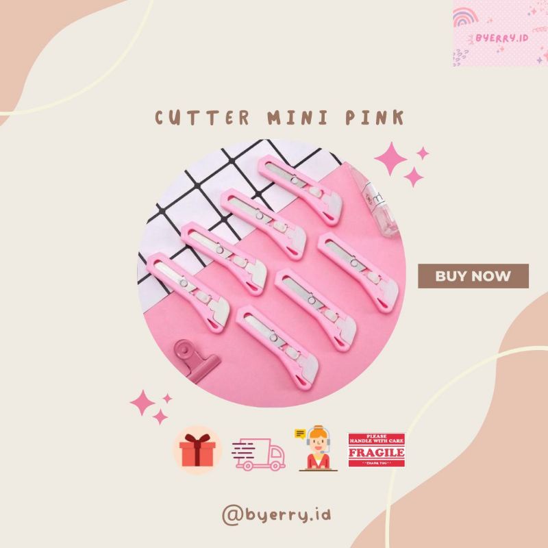 

Cutter Mini Pink / Pemotong Kertas Plastik