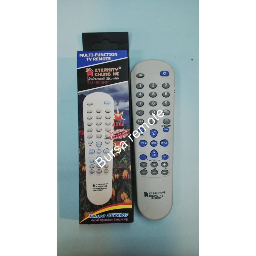 REMOTE MULTI TV TABUNG KHUSUS CINA-CH 808RP untuk berbagai merk tv china