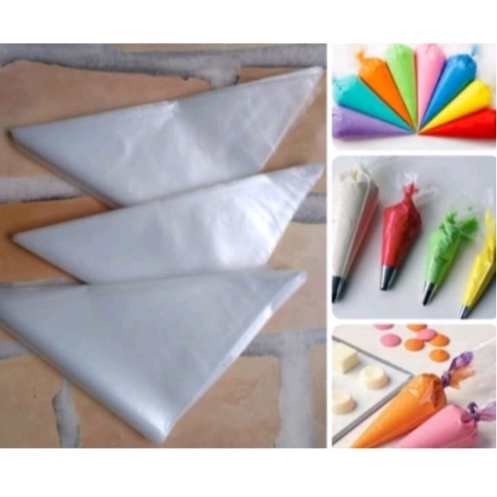 10pcs Plastik Segitiga / Piping Bag / Plastik Buttercream