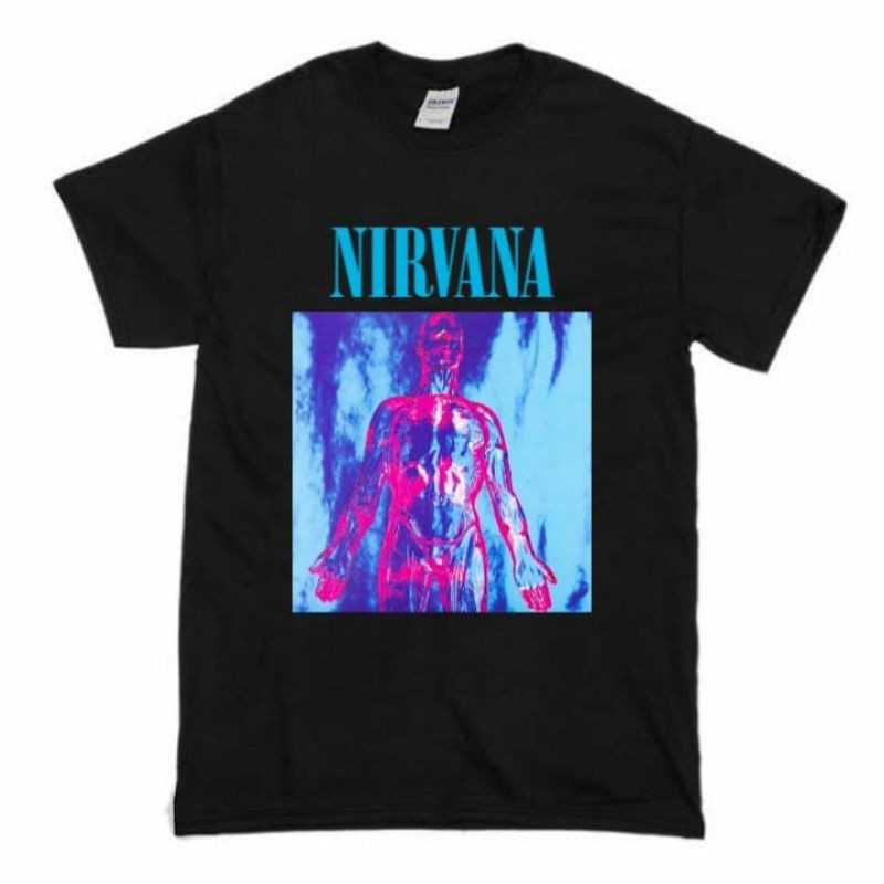 KAOS VINTAGE Band Nirvana BLACK | T-SHIRT Band Nirvana | KAOS Band Nirvana