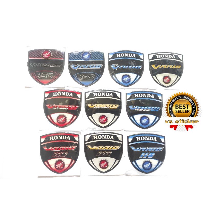 EMBLEM TIMBUL LOGO MOTOR HONDA VARIO 150 VARIO 160 PRESTIGE TECHNO 125 110